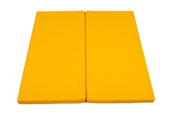 Мат детский спортивный Sportova складной 100 х 100 х 6 см, толщина 6 см, Цвет желтый